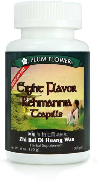 Eight Flavor Rehmannia Teapills -- Economy Size -- Plum Flower, 1000 Pills
