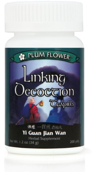 Linking Decoction Teapills (Yi Guan Jian Wan), 200 ct, Plum Flower