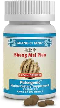 Guang Ci Tang - Sheng Mai Pian - Pulsegenic - 200 Tablets