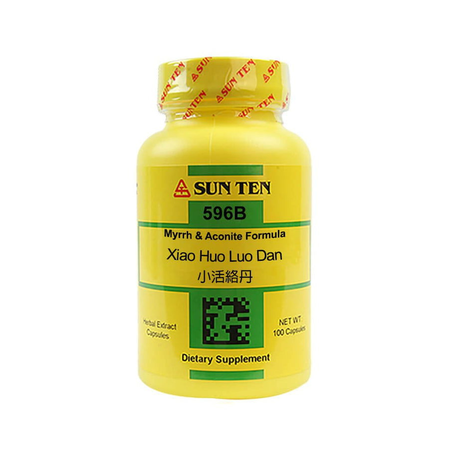 Sun Ten Xiao Huo Luo Dan Myrrh & Aconite Formula 596B Capsules