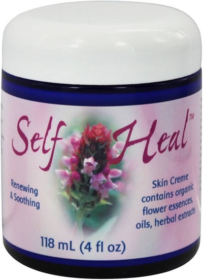 Flower Essence Services Self-Heal Cream Jar, 4 Ounce