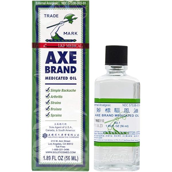 Axe Oil for Instant Pain, Cold and Headache Relief, 56ml