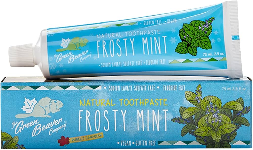 Green Beaver Toothpaste, Frosty Mint, 2.5 Ounce