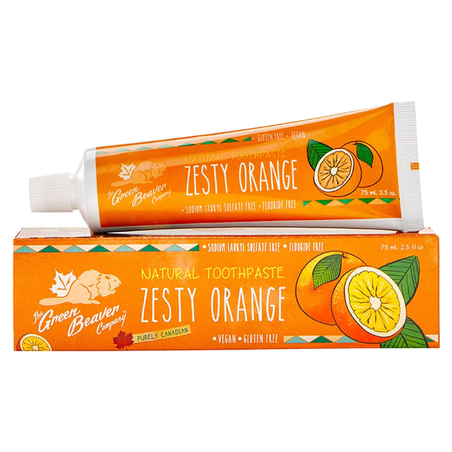 Green Beaver - 75 Milliliter - Zesty Orange Toothpaste