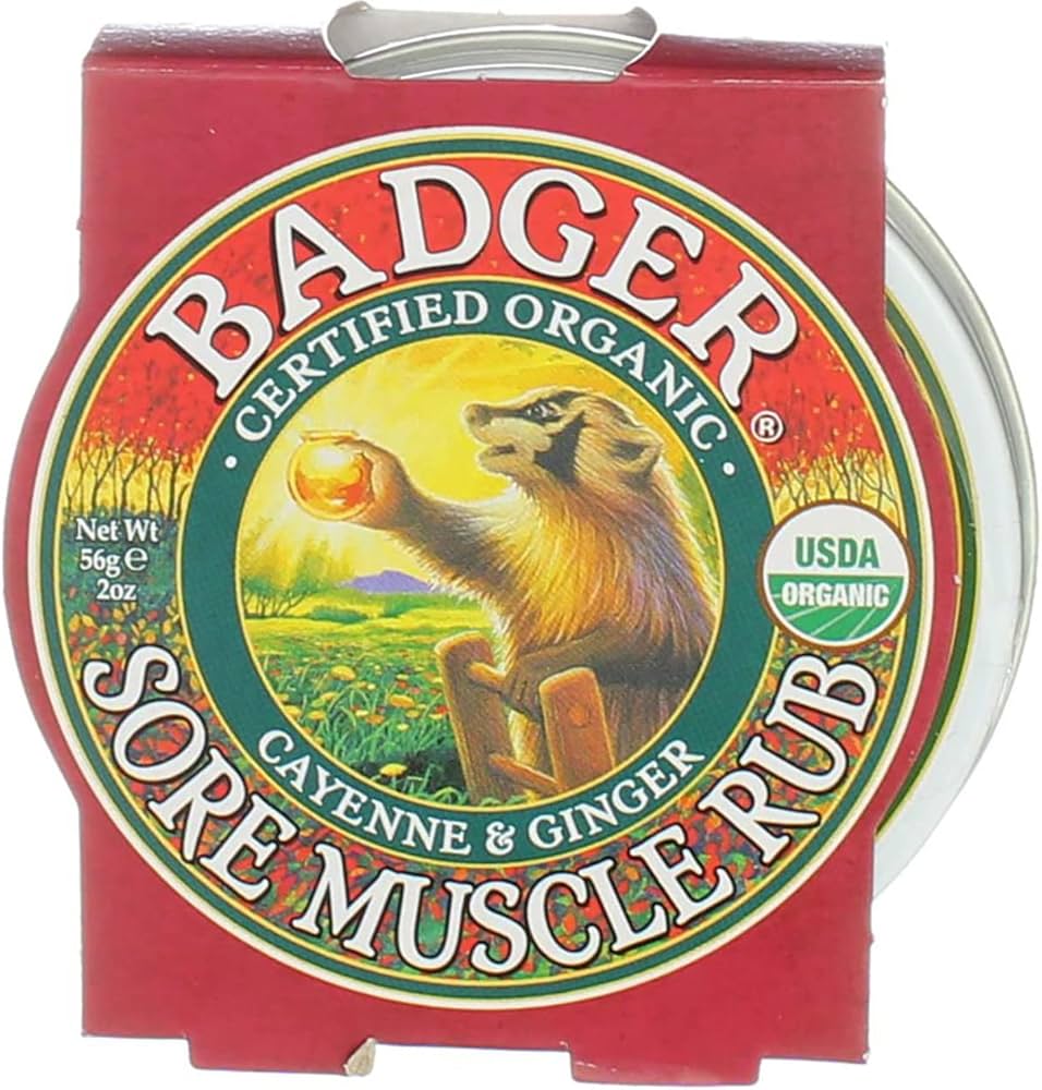 Badger Sore Muscle Rub 2z Size 2z Badger Sore Muscle Rub 2z Tin 2z