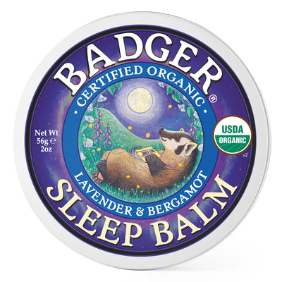 Badger Sleep Balm Tin, Lavender & Bergamot, 2 oz (1 Pack)