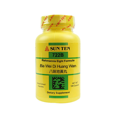 Sun Ten Ba Wei Di Huang Wan Rehmannia Eight Formula 722B Capsules