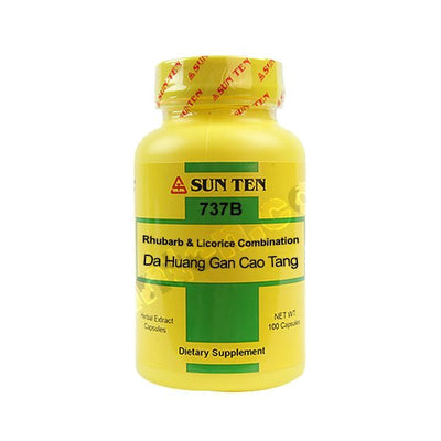 Sun Ten Da Huang Gan Cao Tang Rhubarb & Licorice Combination 737B Capsules
