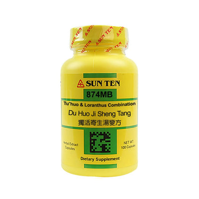 Sun Ten Du Huo Ji Sheng Tang (Bian Fang) Tu-huo & Loranthus Combination 874MB Capsules
