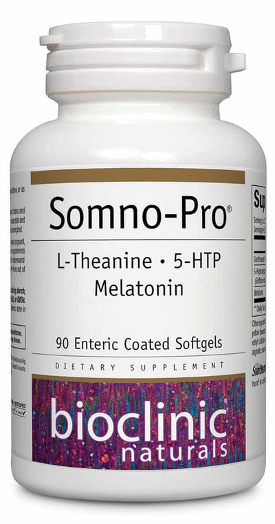 Bioclinic Naturals Somno-Pro L-Theanine - 5-HTP - Melatonin Tropical Breeze 90 Chewable Tablets