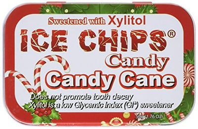 Ice Chips Candy naturally sweetened with xylitol Candy Cane 1.76 ounce (Packaging may vary)