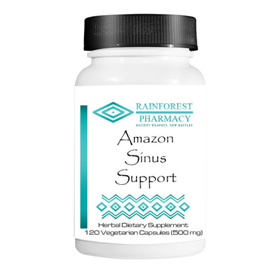 Amazon Sinus Support - 120 Vegetarian Capsules, 500 mg | Natural Sinus Support with Rainforest Botanicals