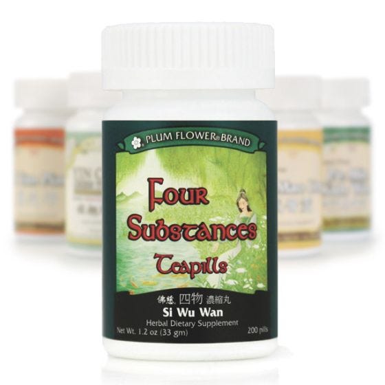 Four Substances For Women (Si Wu Wan), 200 ct, Plum Flower