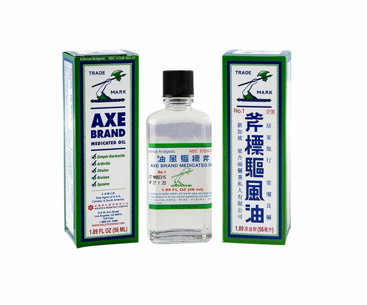 Axe Brand Medicated Oil 1.89 oz / 56 ml - New - USA Version