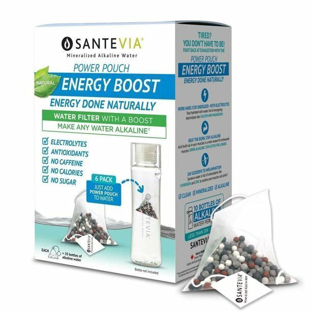 Santevia - Energy Boost / Mineralized Alkaline Water Filter - 24 Pouches