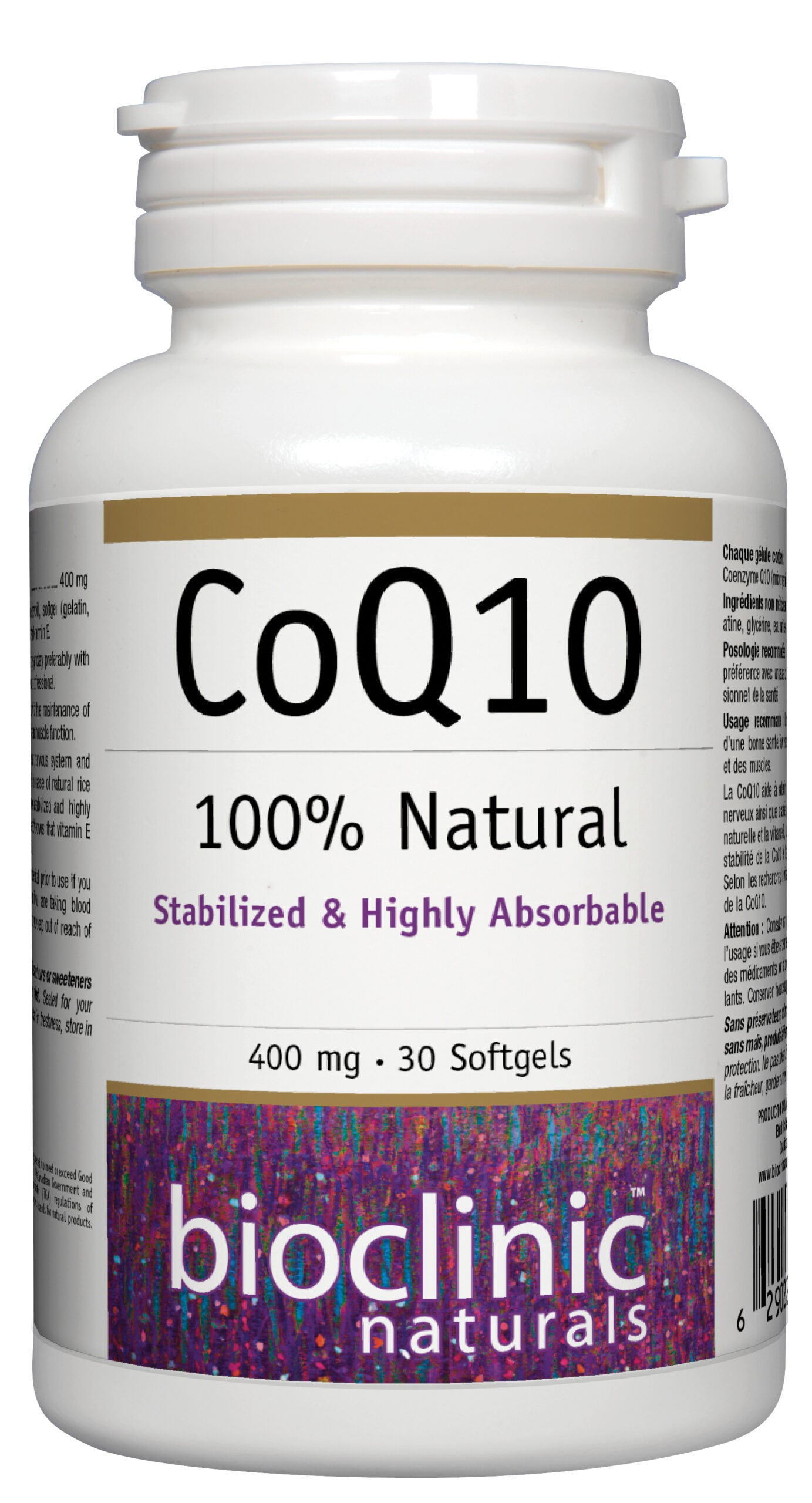 Bioclinic Naturals - Coq10 400 mg - 30 Softgels