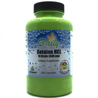 Daily Manufacturing Betaine HCI (648 Milligram) 200 Vegetarian Capsules-Digestive Health