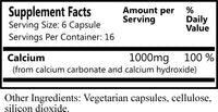 Daily Manufacturing Cal-II Yeast-Free (Calcium Carbonate & Hydroxide) Supplement Facts