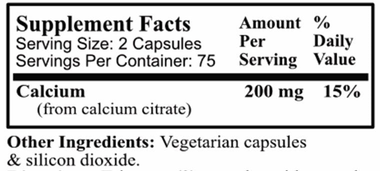 Daily Manufacturing Calcium Citrate bottle