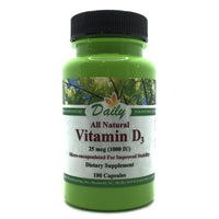 Daily Manufacturing Vitamin D3 1000 IU (25 mcg)