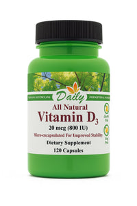 Daily Manufacturing Vitamin D3 800 IU (20 mcg)
