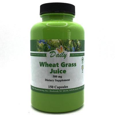 Daily Manufacturing Organic Dehydrated Wheat Grass Juice Capsules