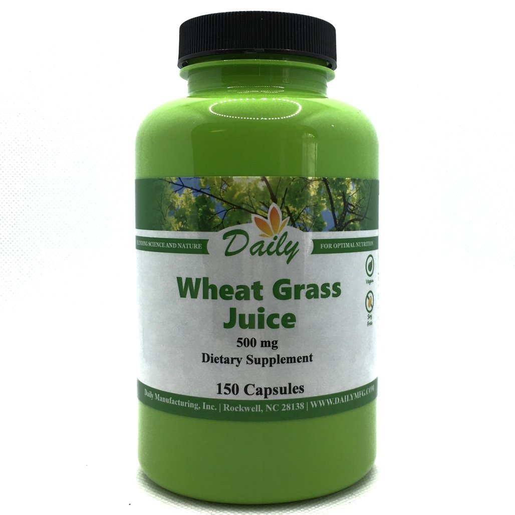 Daily Manufacturing Organic Dehydrated Wheat Grass Juice Capsules
