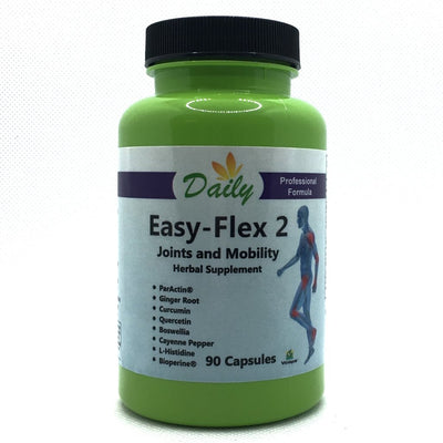 Daily Manufacturing Easy-Flex 2 (Andrographis Paniculata, Boswellia Extract, L-Histidine, Curcumin (Turmeric), Quercetin, Black Pepper Extract, Ginger Root Powder & Cayenne Pepper)