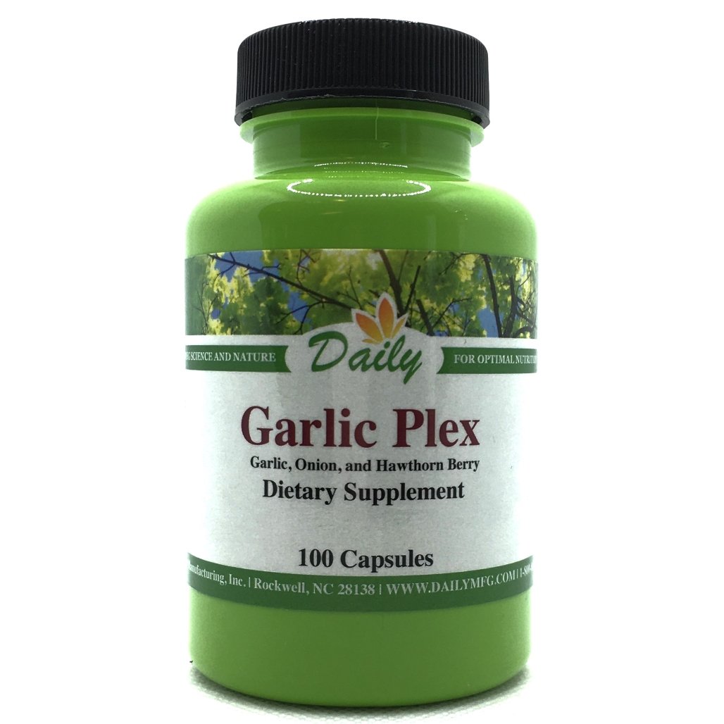 Daily Manufacturing Garlic Plex (Garlic Extract, Onion & Hawthorn Berry)