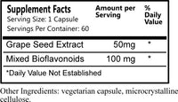 Daily Manufacturing MSM Glucosamine Blend (MSM, Glucosamine (Vegan), Vitamin C & Grape Seed Extract) Supplement Facts