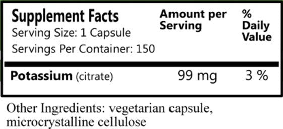 Daily Manufacturing Potassium Citrate bottle