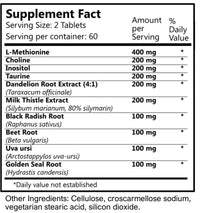 Daily Manufacturing Liva-Vite (L-Methionine, Choline, Inositol, Taurine, Dandelion Root Extract, Milk Thistle Extract, Black Radish Root, Beet Root, Uva Ursi & Goldenseal Root) bottle