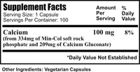 Daily Manufacturing Min-Col® Forte (Soft Rock Phosphate & Calcium Gluconate) Supplement Facts