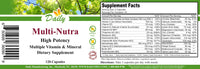 Daily Manufacturing Multi-Vim (Hypo-allergenic, Vegetarian Multivitamin & Mineral) 100 Tablets bottle