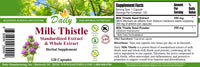 Daily Manufacturing Milk Thistle (Milk Thistle Seed Extract & Milk Thistle Seed Powder) bottle