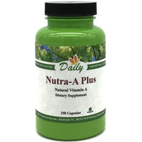 Daily Manufacturing Nutra-A Plus (Vegetarian Vitamin A-Palmitate & Beta-Carotene) 250 Vegetarian Capsules