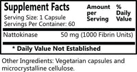 Daily Manufacturing Nattokinase Supplement Facts