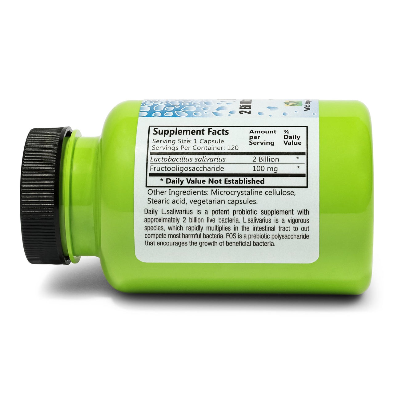 Daily Manufacturing L-Salivarius (Probiotic) 120 Delayed-Release Capsules bottle