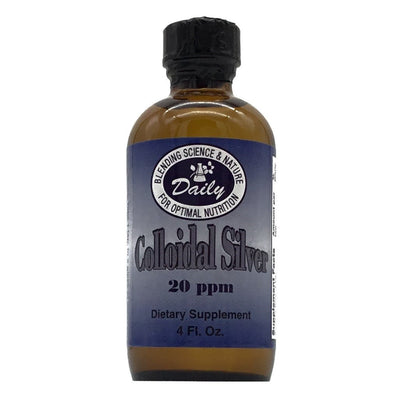 Daily Manufacturing Colloidal Silver, 20 ppm (Food Grade) 4 fl oz