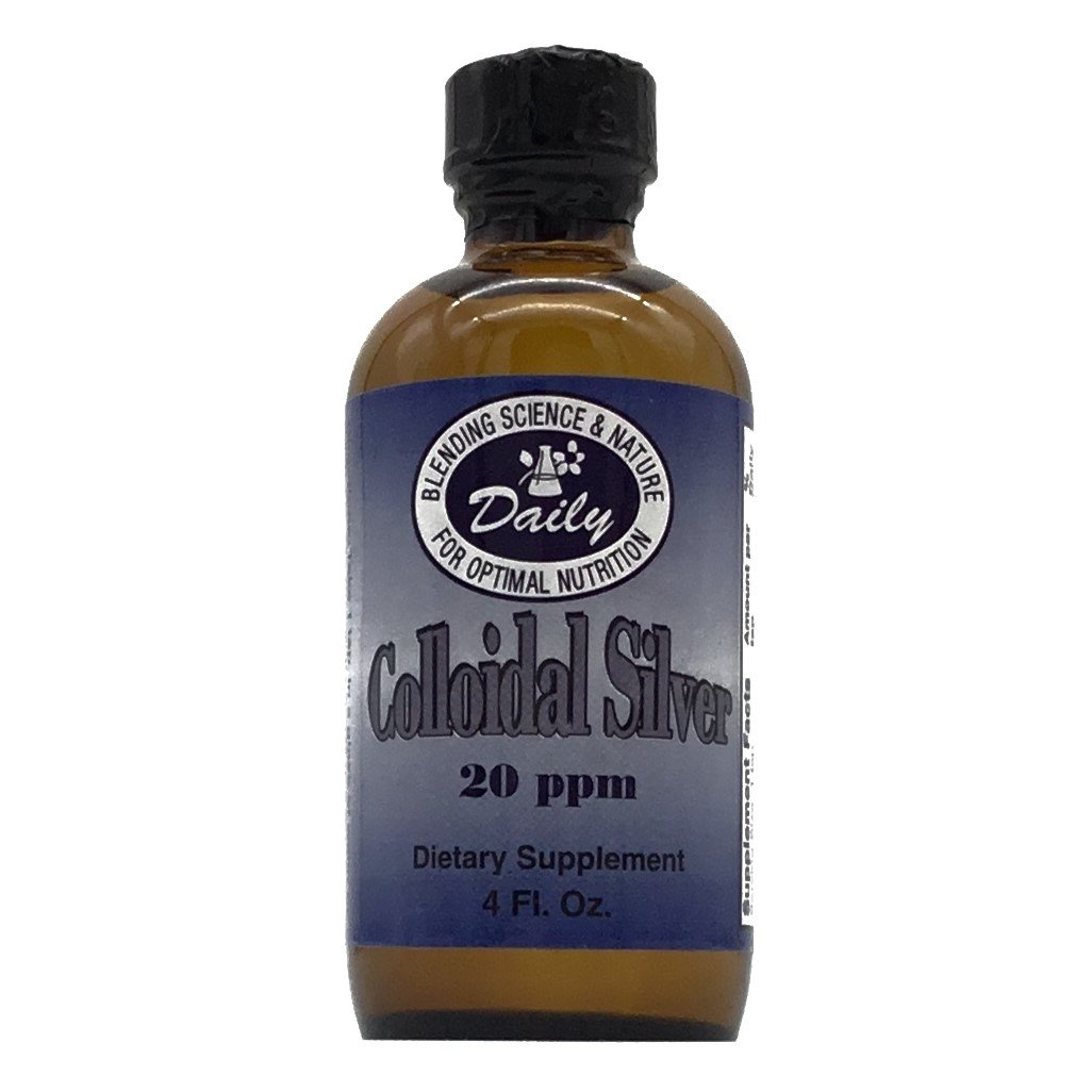 Daily Manufacturing Colloidal Silver, 20 ppm (Food Grade) 4 fl oz