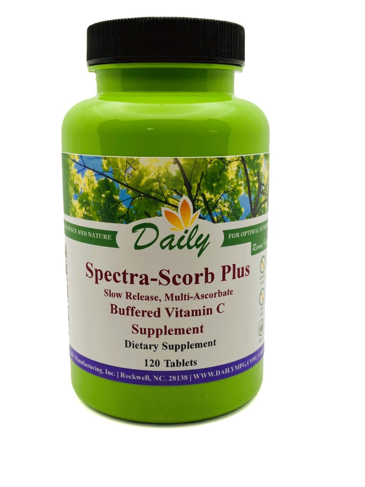 Daily Manufacturing Spectra-Scorb Plus (Slow-Release Mineral Ascorbate Vitamin C) 100 Slow-Release Tablets