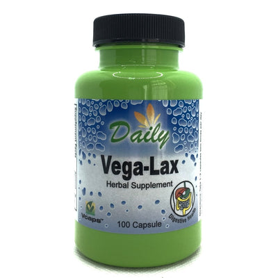 Daily Manufacturing Vega-Lax (Cascara Sagrada Bark, Senna Leaf, Glucomannan & Dehydrated Aloe Vera Gel)