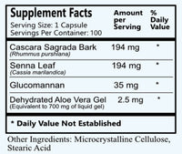 Daily Manufacturing Vega-Lax (Cascara Sagrada Bark, Senna Leaf, Glucomannan & Dehydrated Aloe Vera Gel) bottle