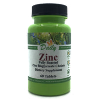 Daily Manufacturing Zinc (Amino Acid Chelate 30 mg) 60 Tablets