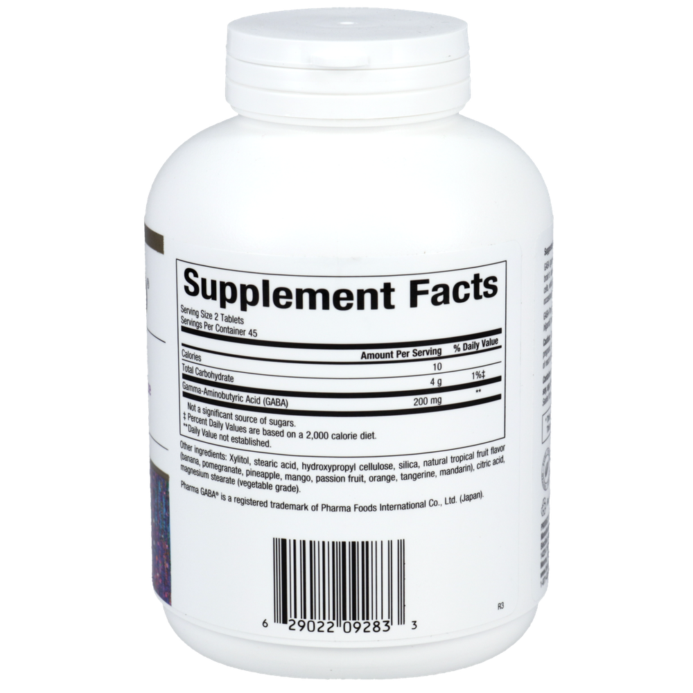 GABA - Pro - Natural 90 Chewable Tablets by Bioclinic Naturals