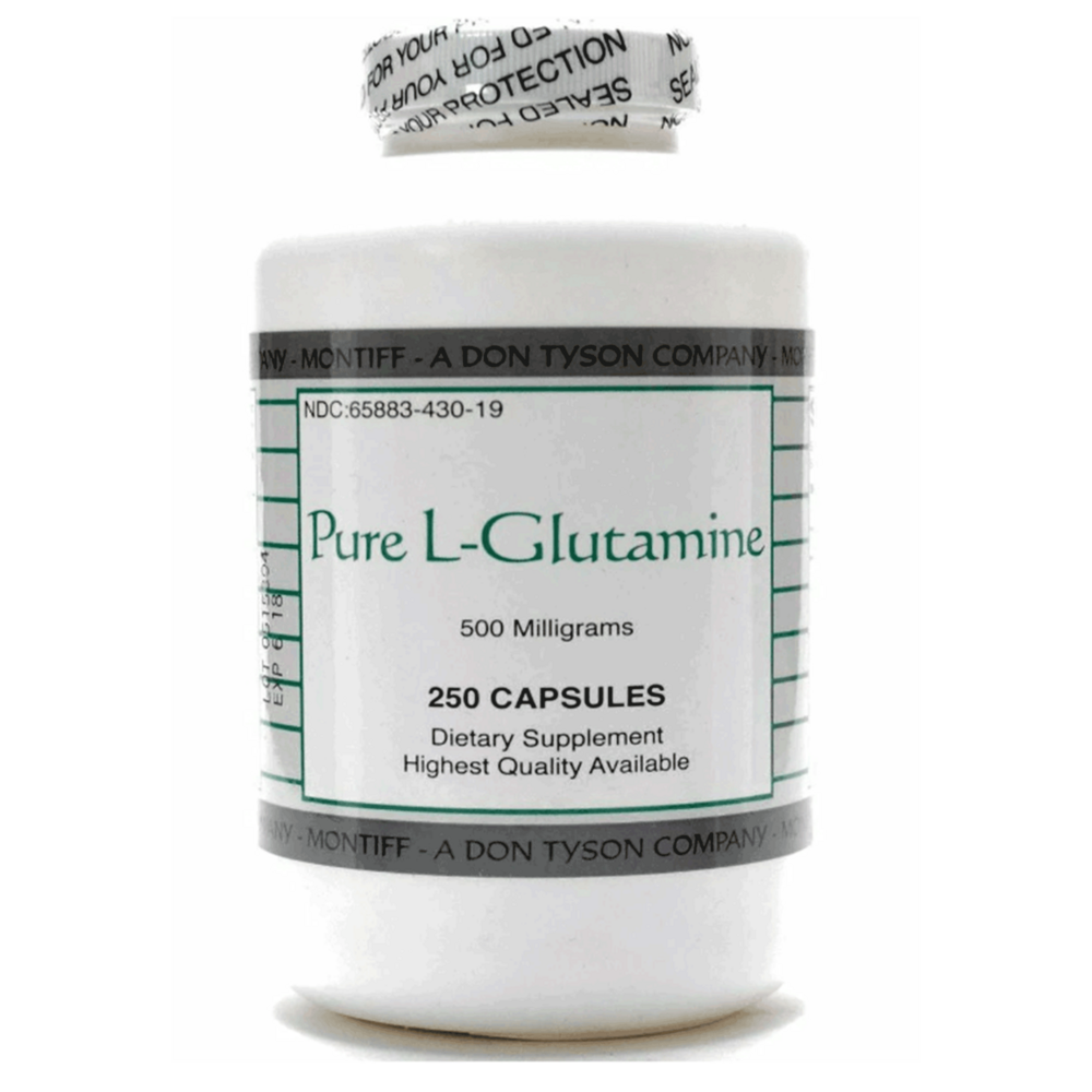 Pure L Glutamine 500 mg 250 caps