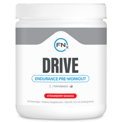 Fenix Nutrition | Drive ENDURANCE Pre-Workout: Energy, Strength & Endurance Support with Creatine, Nitric Oxide Boost, Beta Alanine, L-Citrulline & More | No Crash, Quick Recovery | Strawberry Banana