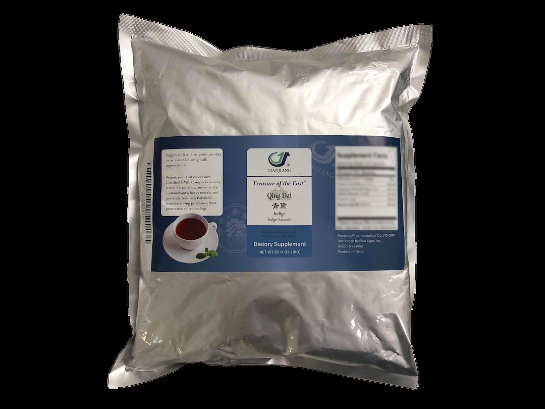 Treasure of the East, Indigo - Qing Dai (1:1 Herbal Extract Powder, 1kg) bottle