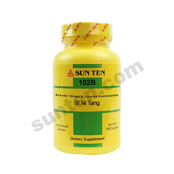 Sun Ten Si Ni Tang Aconite, Ginger & Licorice Combination 102B Capsules