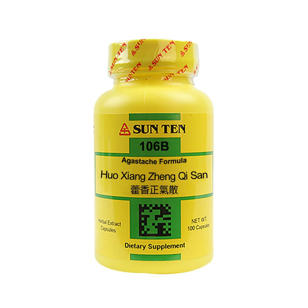 Sun Ten Huo Xiang Zheng Qi San Pogostemon Formula 106B Capsules